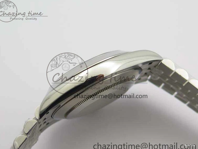 MiroTime 0204 DateJust Smooth Bezel SS Noob 1:1 Best Edition Gray Sticks Dial On Jubilee Bracelet A Packable 3505